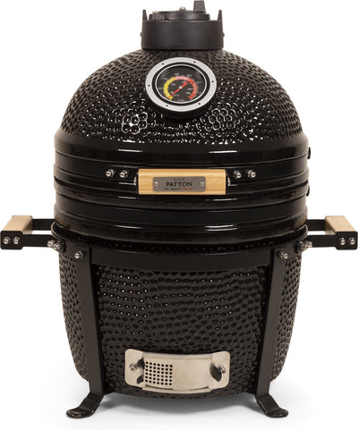 Patton premium kamado 15 table chef - moyen - ø33,5 cm - noir