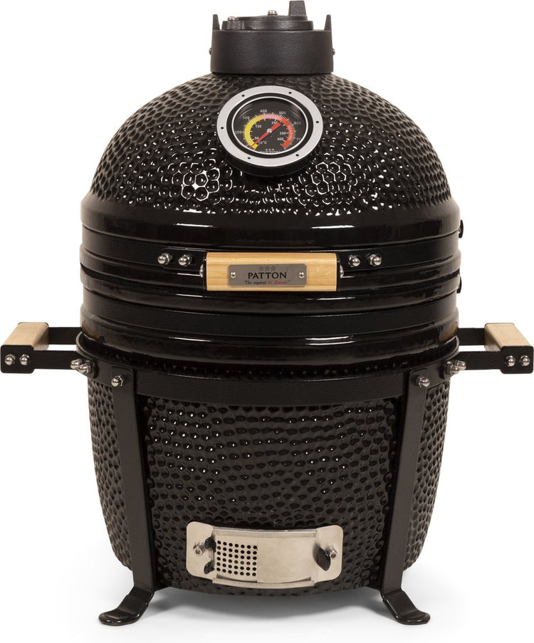 Patton premium kamado 15 table chef - moyen - ø33,5 cm - noir