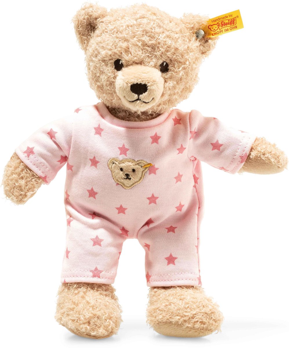 Steiff teddy me ours câlin avec pyjama rose - 25 cm
