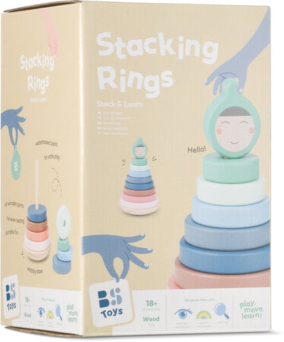 Anneaux empilables en bois Bs Toys
