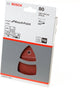 Bosch - Jeu de 10 feuilles abrasives 102 x 62, 93 mm, 80