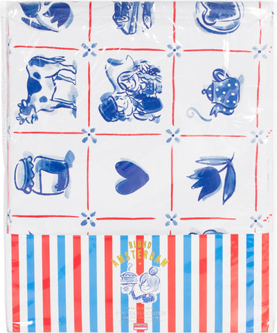Blond Amsterdam, blond de Delft : toile cirée emballée 140x240cm