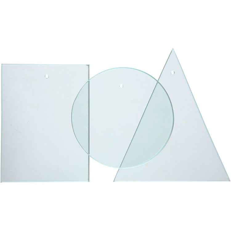Plaques de verre Creativ company, épaisseur 3 mm, 3x30 pièces, 1 boîte