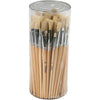 Pinceaux Creativ company nature line, taille 1+2+3+4+5+6+7+8+9+10, l : 19,5-23 cm, l : 4-17 mm, plats, ronds, 80 pièces 1 boîte