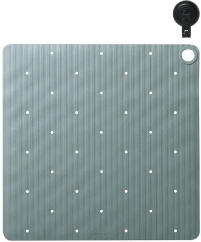 Sealskin Ribb - tapis de douche antidérapant 55x55 cm - vert - avec crochet noir
