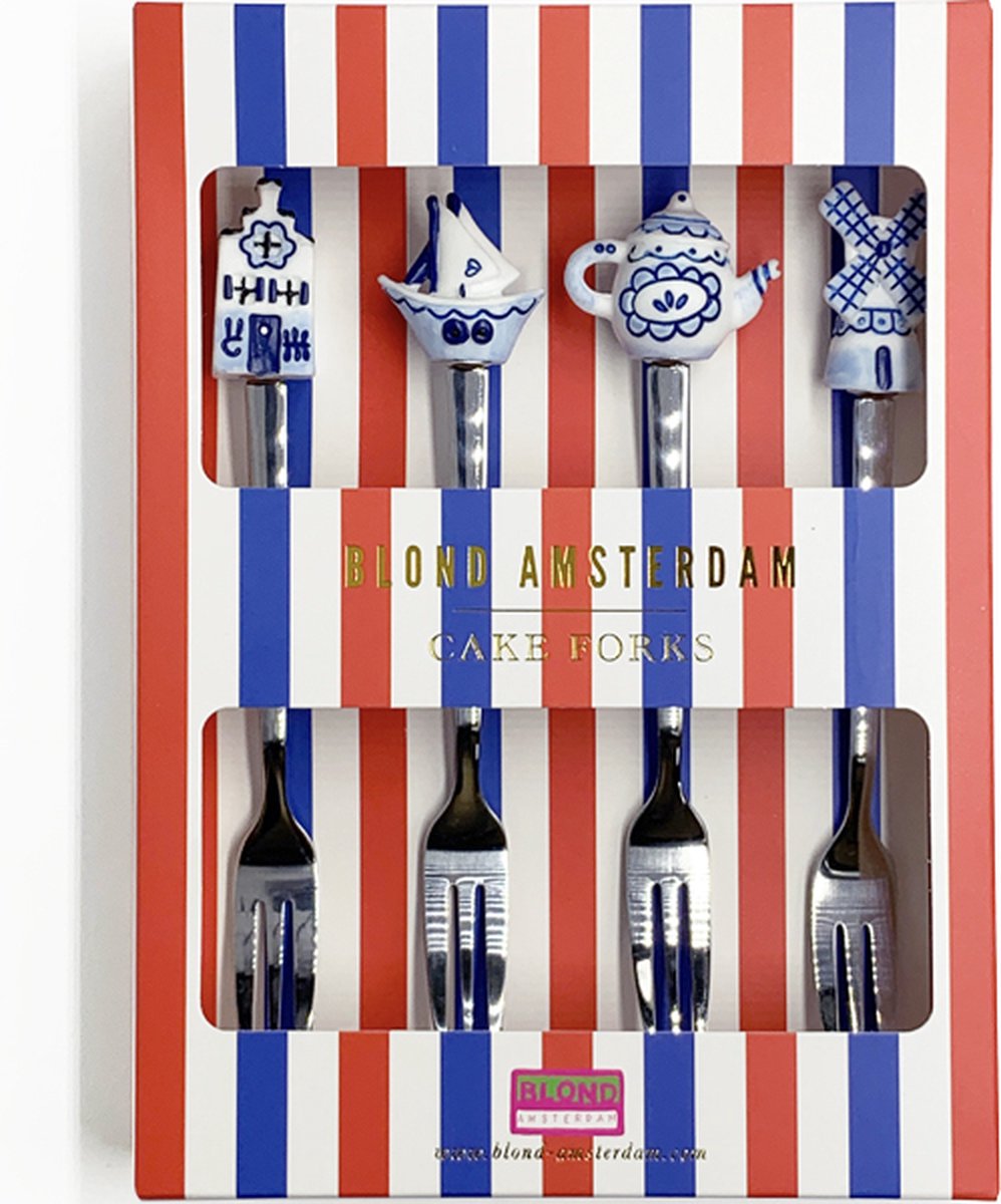 Blond Amsterdam, blond de Delft : fourchettes, lot de 4