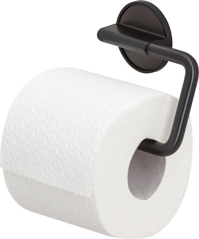 Tiger tune - porte-rouleau de papier toilette sans perçage - porte-rouleau de papier toilette - ruban adhésif 3m - métal noir noir brossé - noir gunmetal
