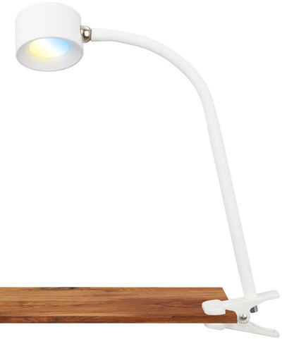 B.k.licht briloner tari - lampe à pince rechargeable - lampe de bureau blanche - lampe de lecture rotative - dimmable - sans fil - pour intérieur et extérieur ip44