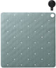 Sealskin Ribb - tapis de douche antidérapant 55x55 cm - vert - avec crochet noir