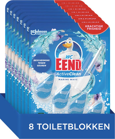 Bloc WC canard WC active clean vague marine