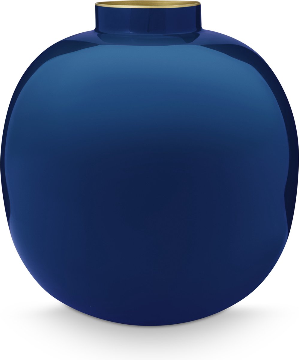 Pip studio - vase - bleu - fer - 23x23cm