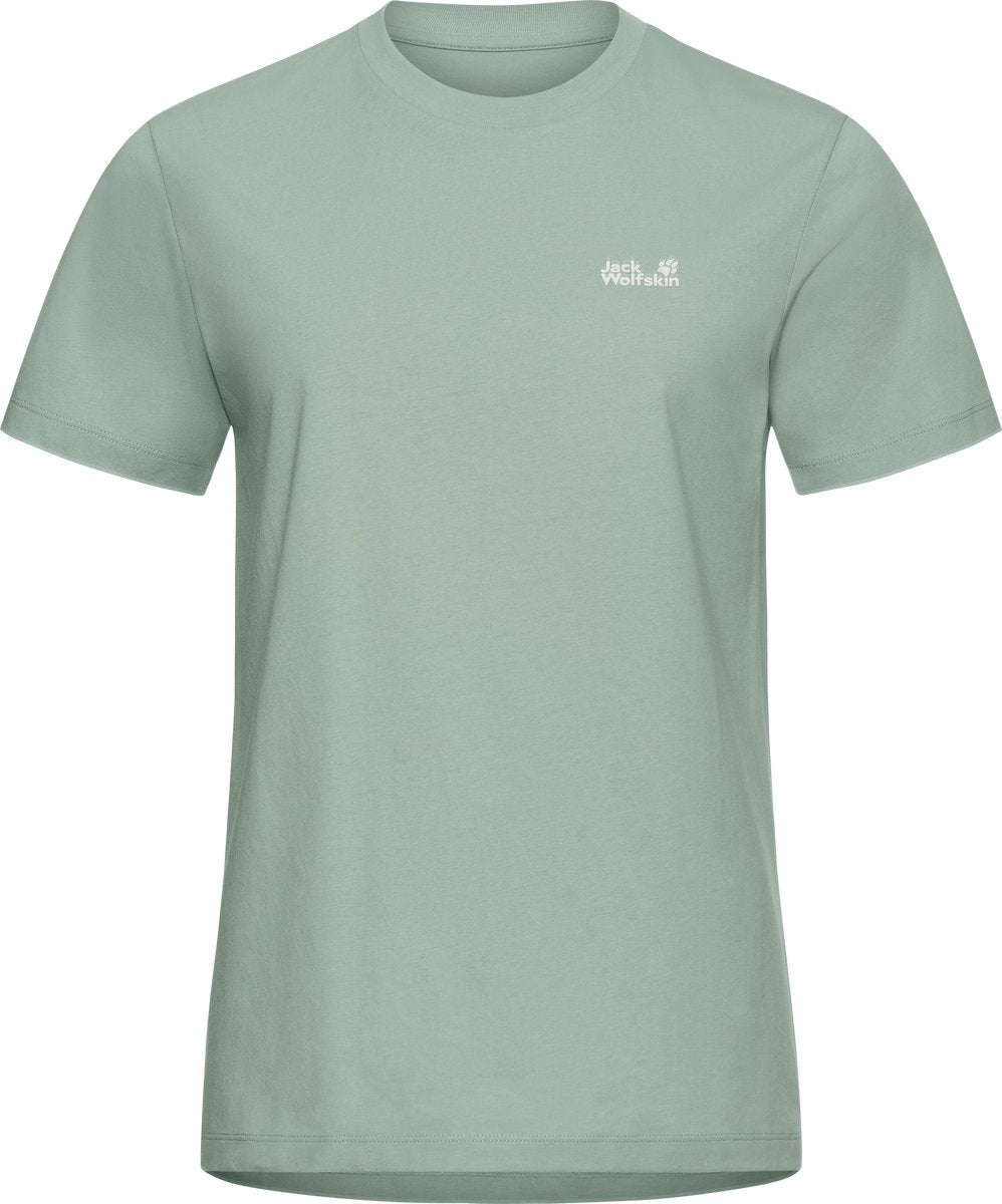 Jack wolfskin essential t w chemise d'extérieur pour femme-vert zinnia