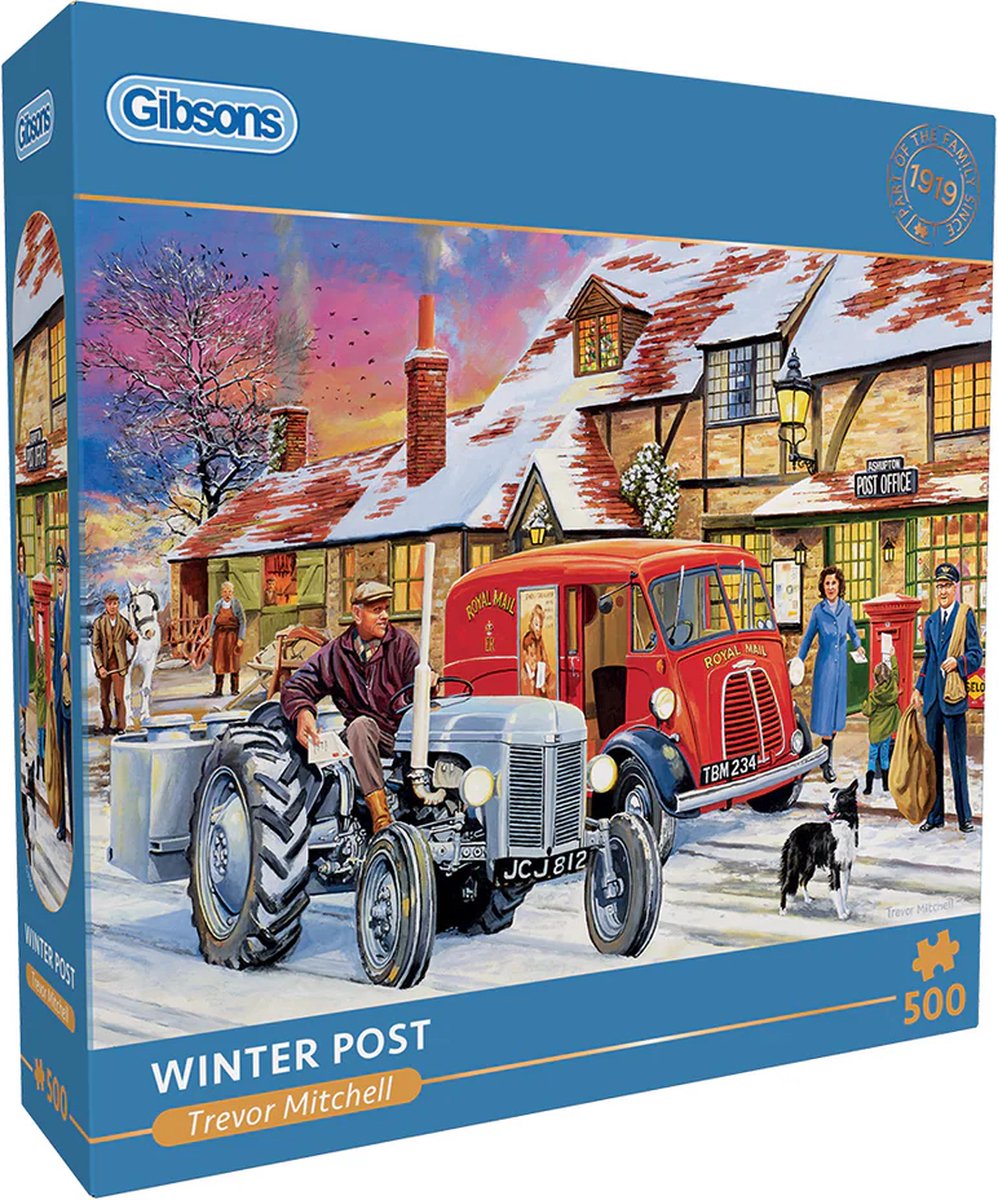 Gibsons - poste d'hiver (par Trevor Mitchell) - 500 pièces 48×34cm (l×h) - puzzle pour adultes