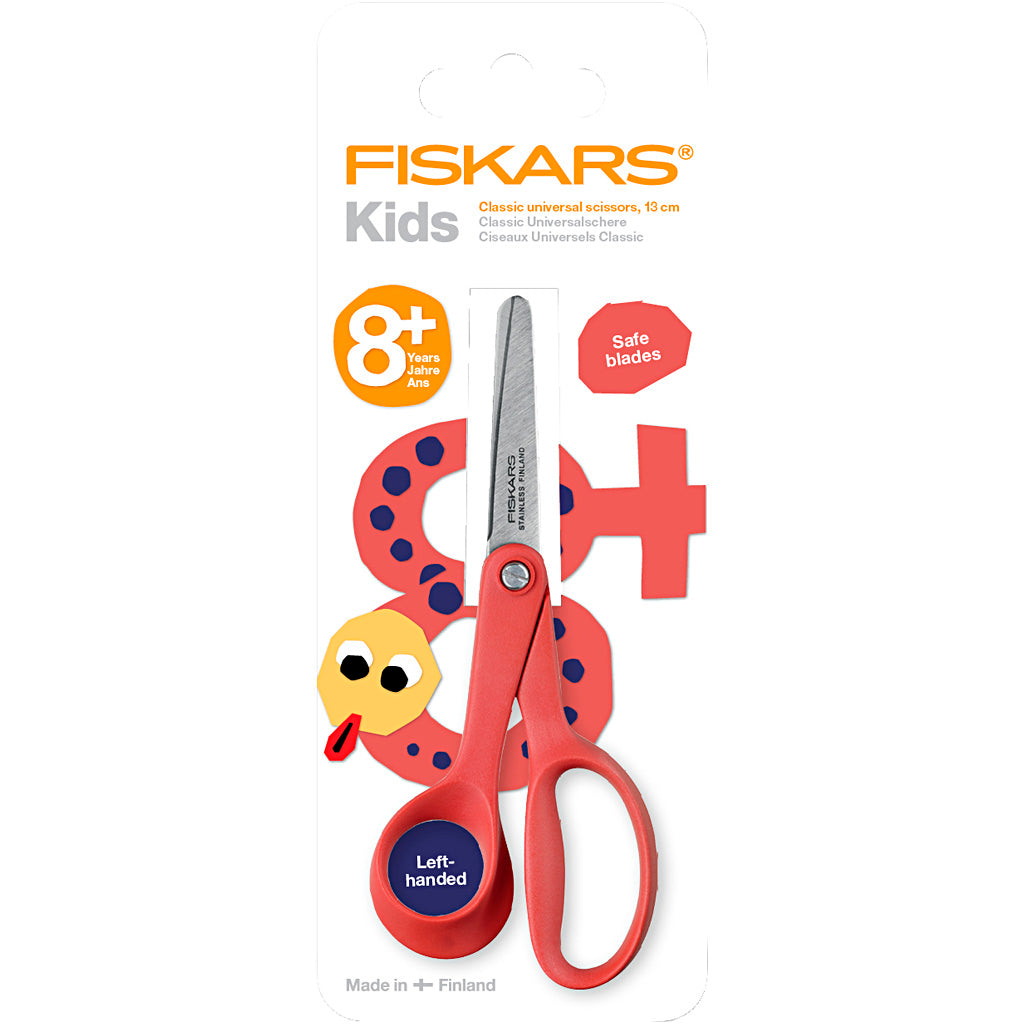 Ciseaux classiques pour enfants Fiskars, L : 14 cm, gaucher, 1 pièce
