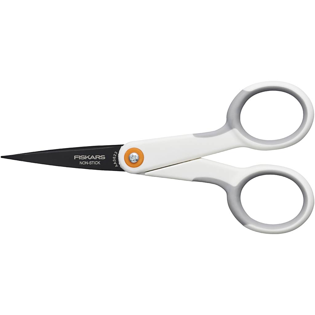 Ciseaux généraux Fiskars antiadhésifs, l: 12 cm, droitier, 1 pièce