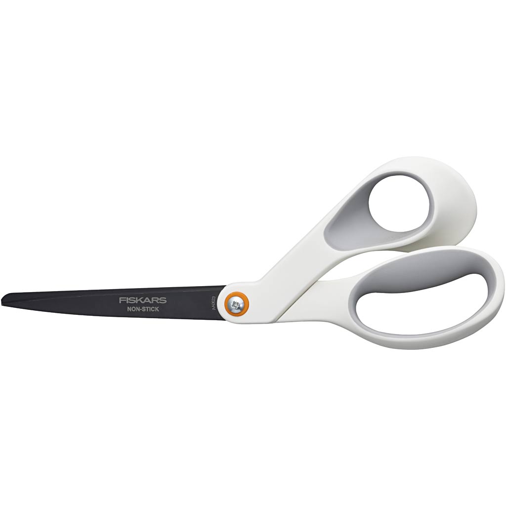 Ciseaux généraux Fiskars antiadhésifs, l: 21 cm, droitier, 1 pièce