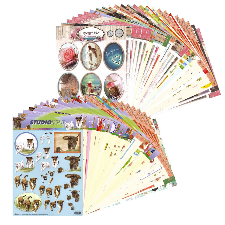 Studio light • assortiment de feuilles de découpage et de découpe a4 50x