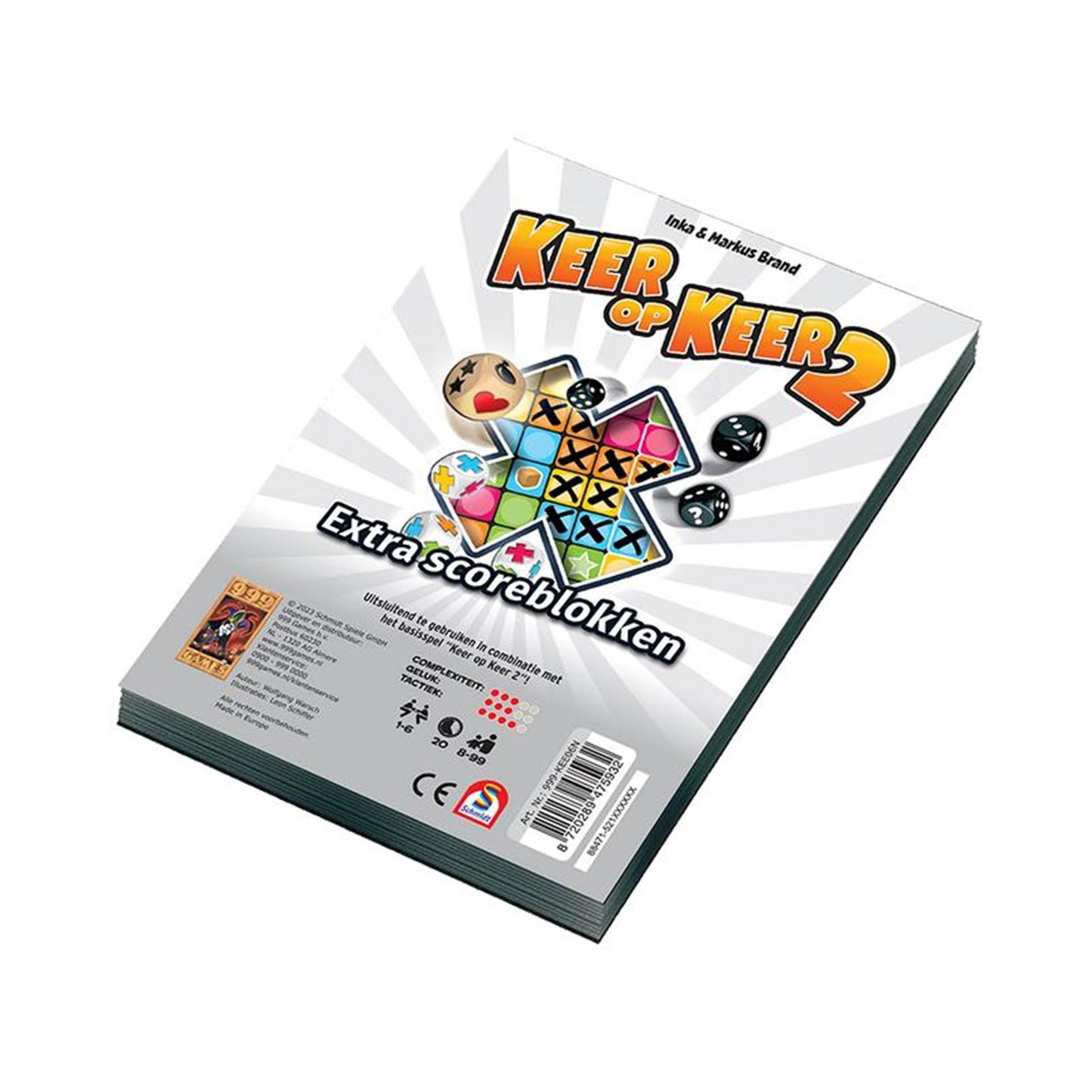999 Games à maintes reprises 2 Score Bloc Score 1, 2st.