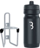 Bbb cycling fuel tank - aluminum bottle holder with bottle - 550ml - white black - racing bike mountain bike - drinking bottle holder bicycle - bbc-03c