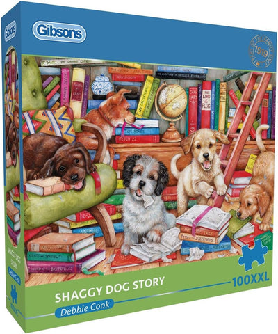 Puzzle de Gibson, histoire de chien hirsute, 100 pièces de puzzle amusantes.