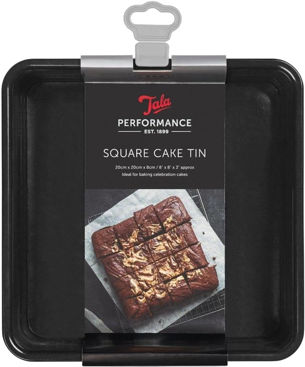 Tala performance - moule carré - 20 cm - fond amovible - double revêtement antiadhésif - sans pfas