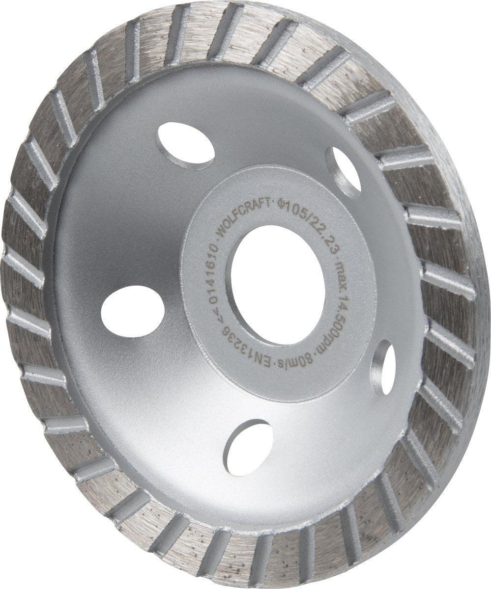Wolfcraft - meule diamantée 105 mm pour meuleuse d'angle - 8387000