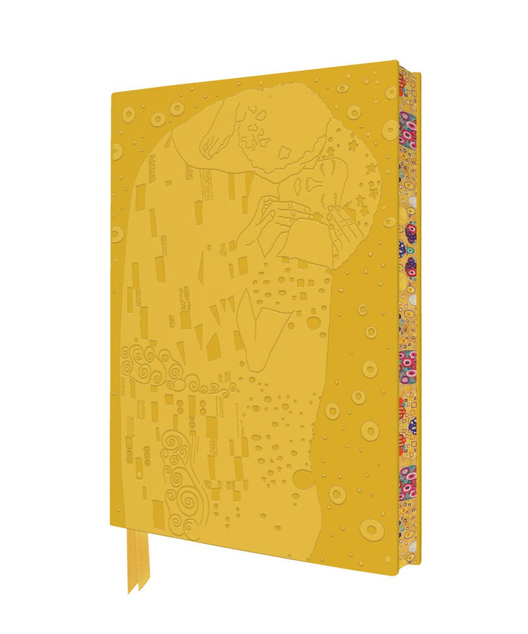 Carnets d'art artisanal Flame Tree - Gustav Klimt : le carnet d'art artisanal du baiser (journaux)