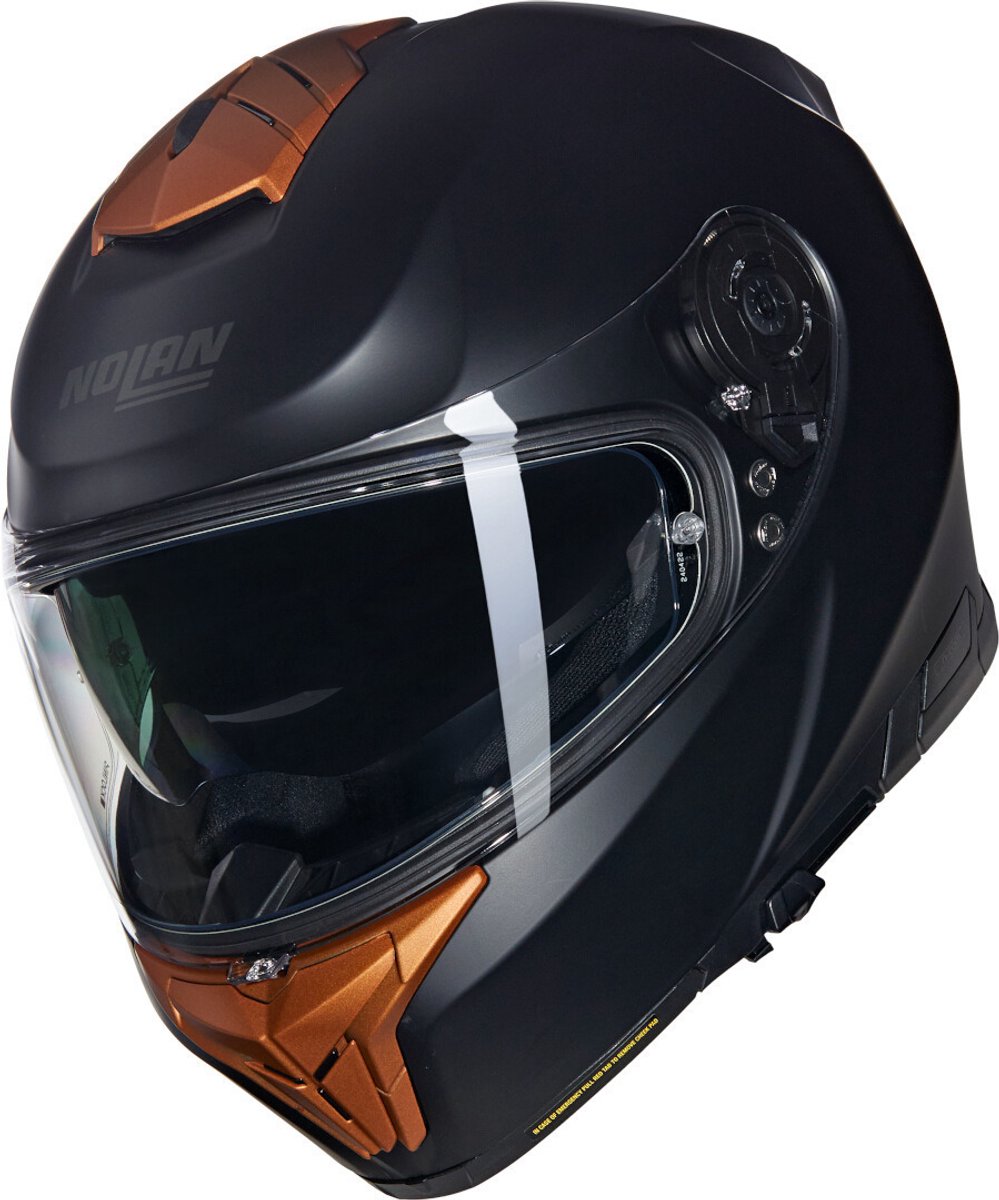 Casque intégral Nolan n80-8 classico nobile 311 noir ocre mat - taille m - casque
