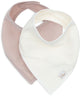Jollein bavoir bandana bébé - hydrophile - bavoirs bébé - 2 pièces - avoine rose sauvage