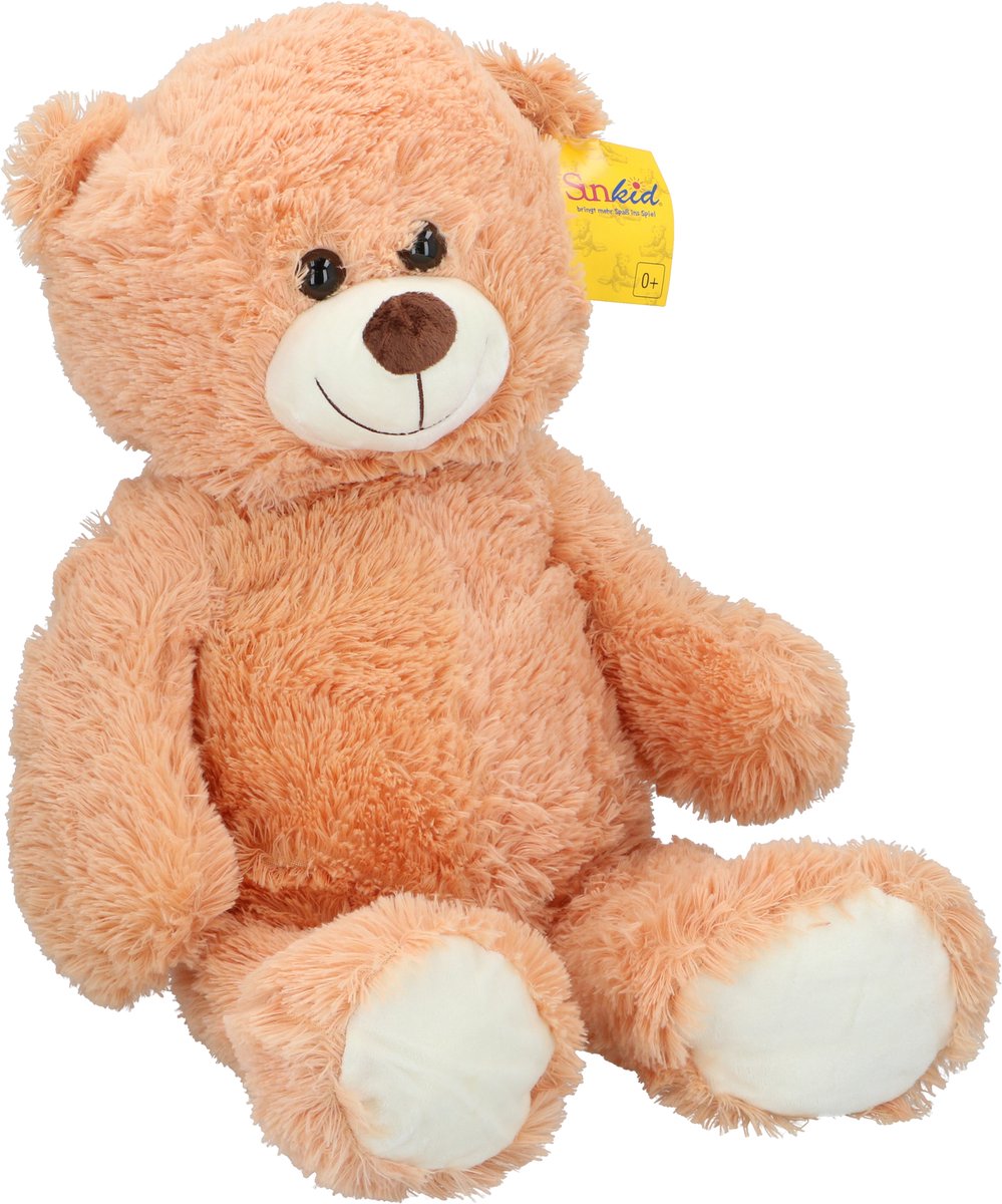 Ours en peluche Sunkid - 70 cm - Doudou ours en peluche pour bébé et enfant - Ours en peluche doux - Jouet ours en peluche - assorti - 1 couleur aléatoire