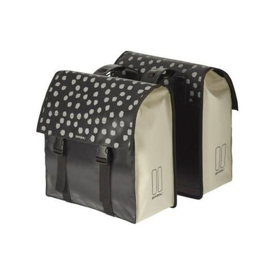 Basil Urban Load sacoche double pour vélo - noir vert, imperméable, 53L