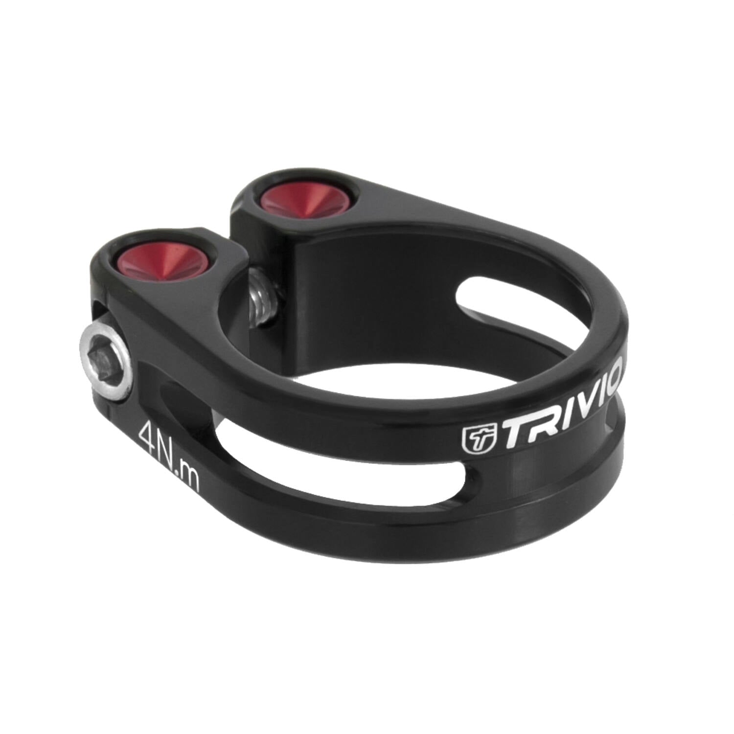 Trivio - collier de tige de selle cnc aluminium noir 31,8mm