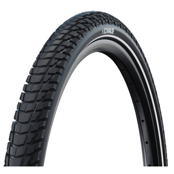 Schwalbe marathon plus tour - filaire - addix - smartguard - 700x35c - noir + reflex