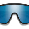 Smith Lunes Miroir bleu polarisé noir chromapop noir