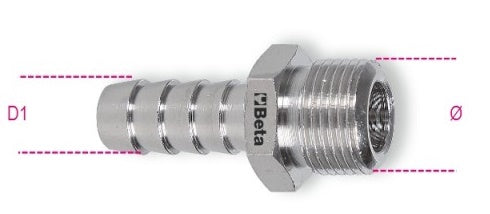 Beta 1918 raccord rapide durite raccord 1 4 filetage externe 8mm