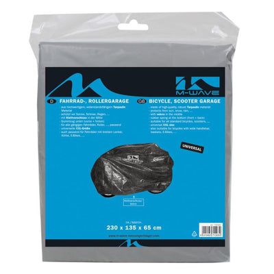 Garage à vélo XXL - Garage à vélo protecteur en PEVA pour tous les vélos et scooters standard - 230x135x65 cm - Bâche - Noir