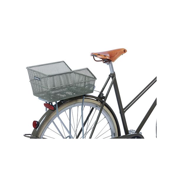 Basil Cento S - Panier à vélo - à l'arrière - vert olive