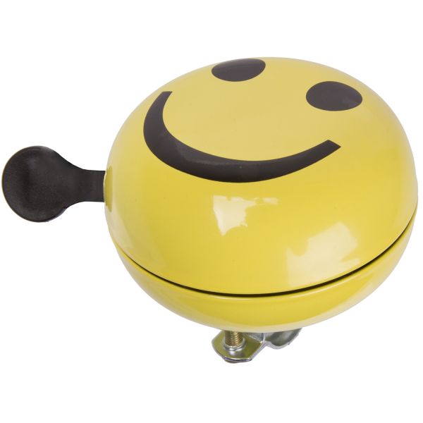M-wave bicycle cloche ding-dong Ø80 mm smiley jaune