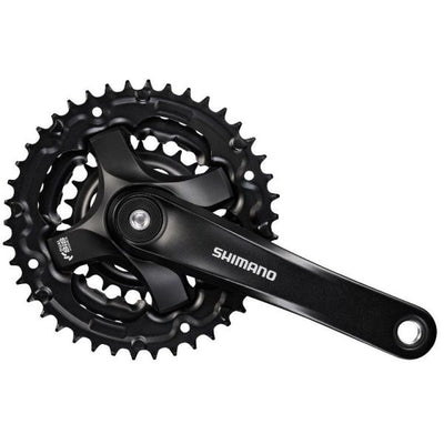Shimano Crankset 6 7 8 Speed ​​Tourney FC-TY501 avec bras de manivelle de 170 mm 48 x 38 x 28t noir