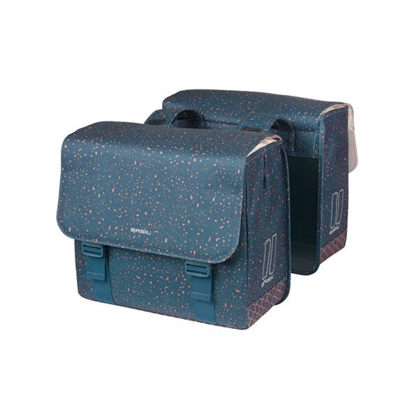 Basil Double Bag Flair 35L Bleu marine