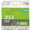 Chaînes Kmc x12 argent 1 2 x 11 128 126gl ciré
