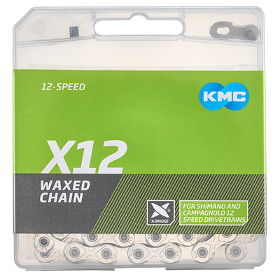Chaînes Kmc x12 argent 1 2 x 11 128 126gl ciré