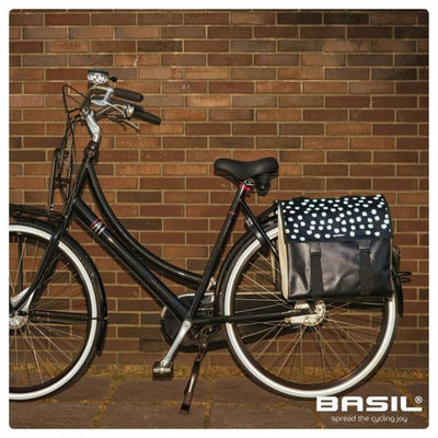 Basil Urban Load sacoche double pour vélo - noir vert, imperméable, 53L