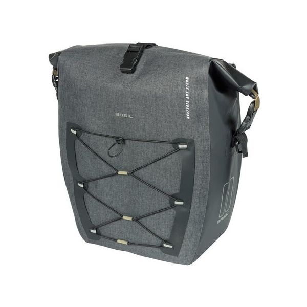 Basil Navigator Storm Mik Side Bicycle Sac - Sac à vélo sportif et fonctionnel - noir - 100% étanche