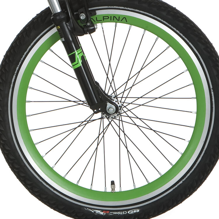 Alpina Front Roue 20 J19db Trial vert noir