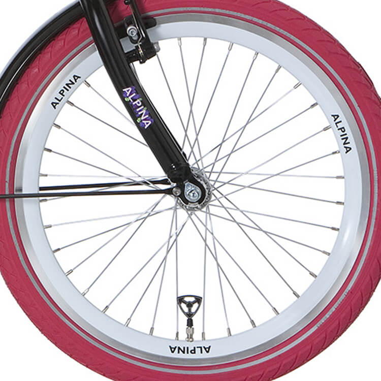 Alpina Voorwiel 22 J19db White Zink Spk