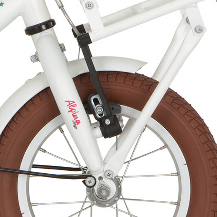 Fourche avant Alpina 12 Cargo blanc mat