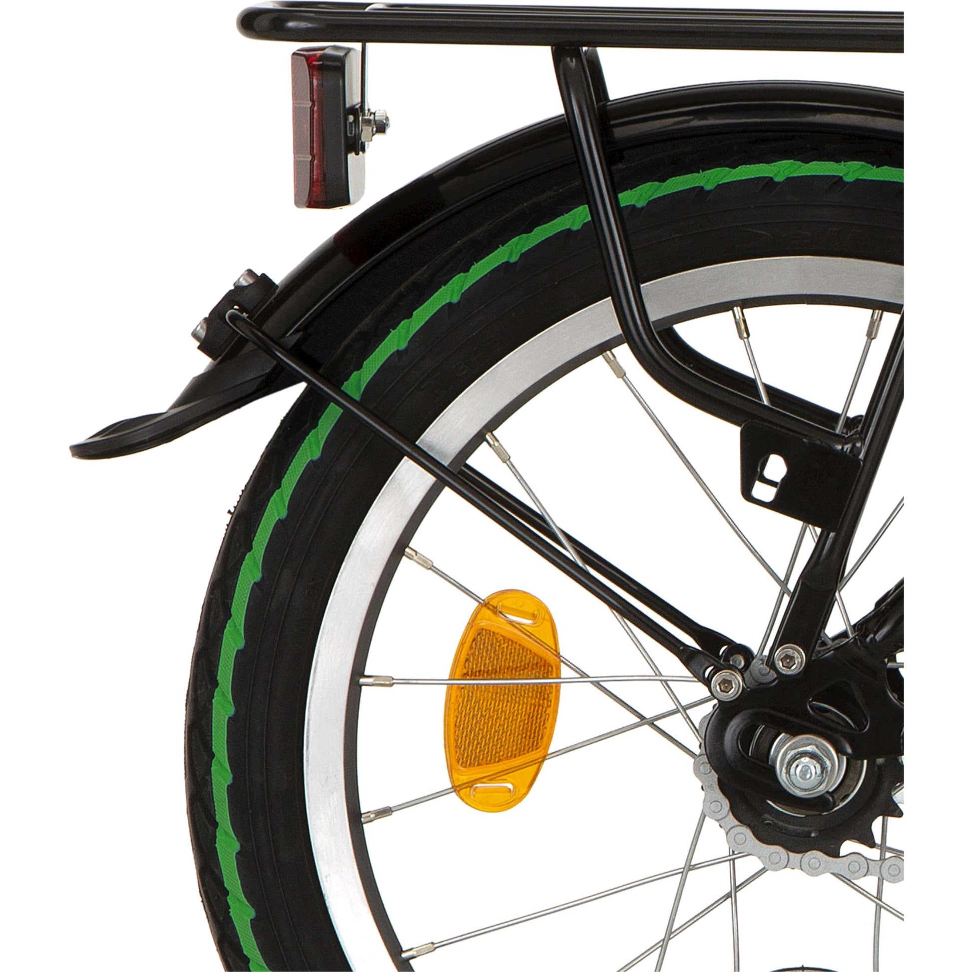 Alpina Fender Set + tige 16 Yabber Black Matt