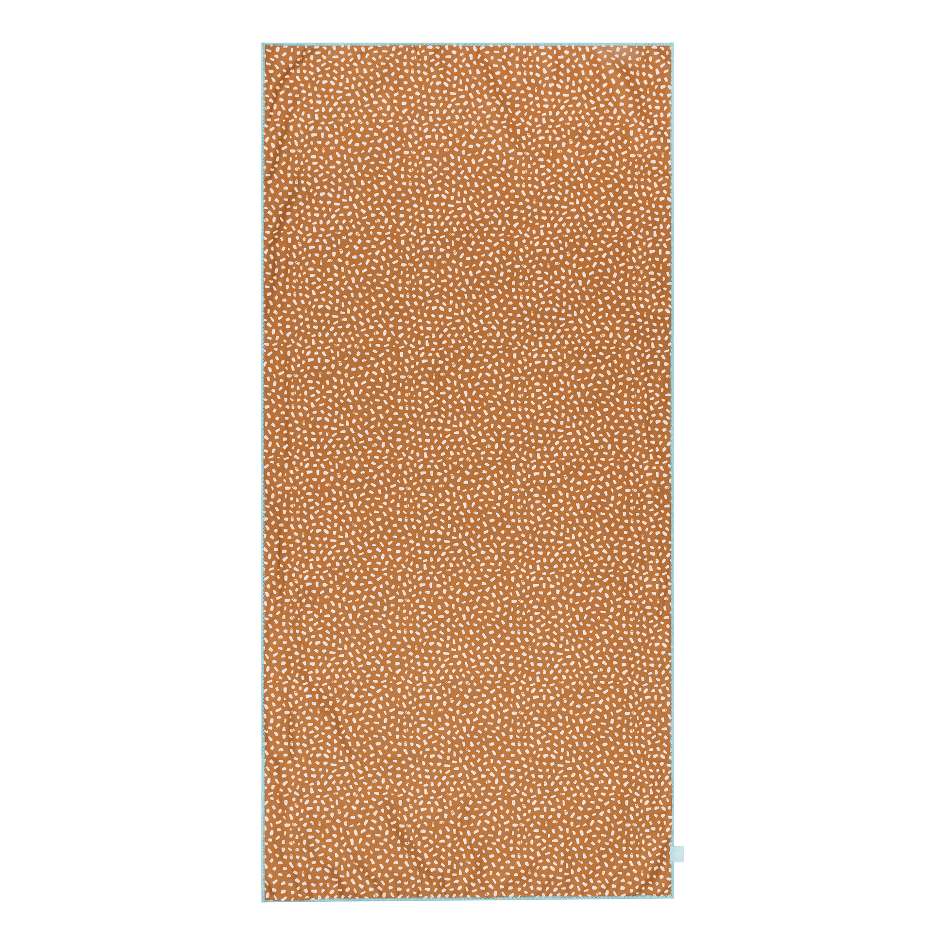 Rayures vibrantes | Serviette en microfibre blanc orange 135 x 65 cm