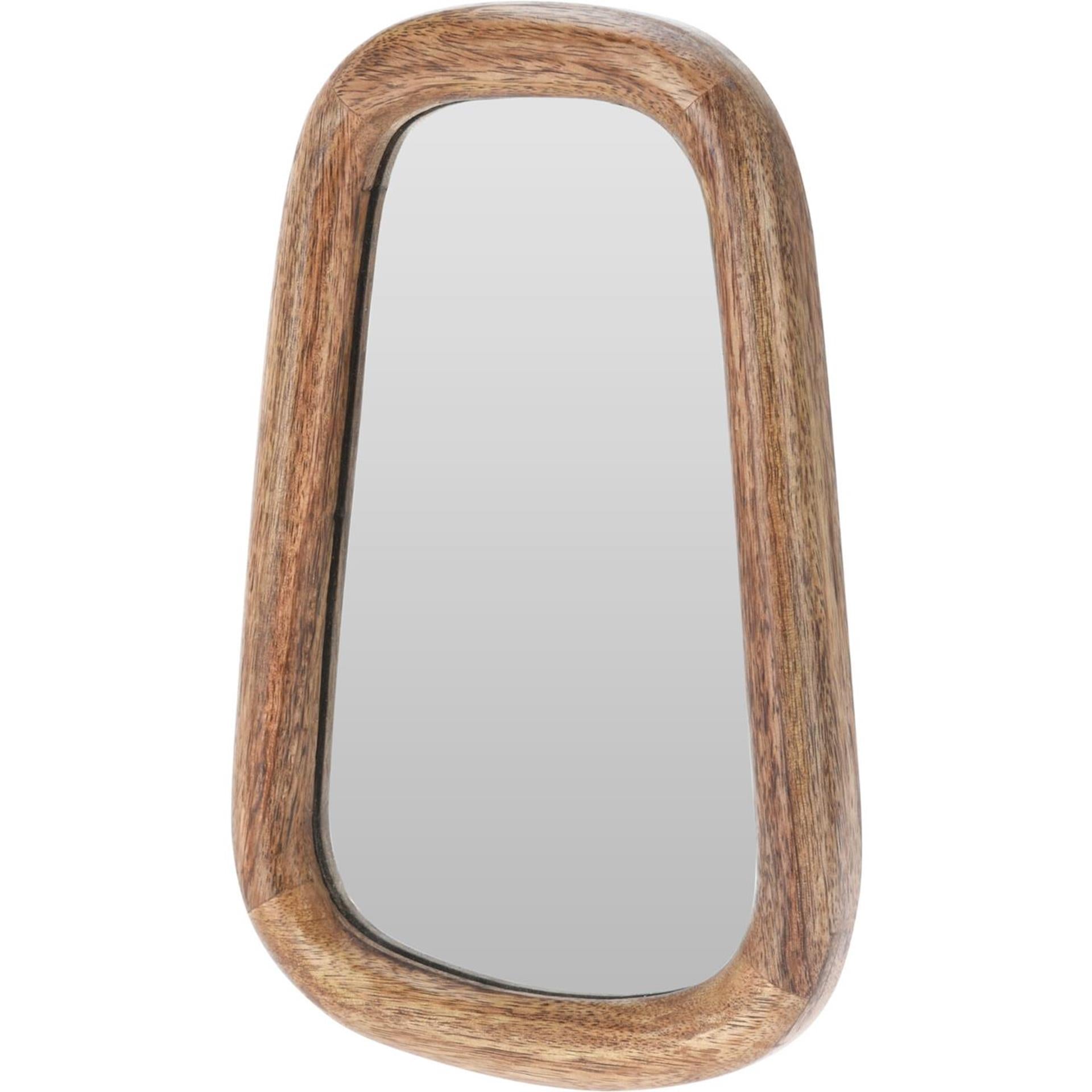 Miroir de décoration bois 25cm